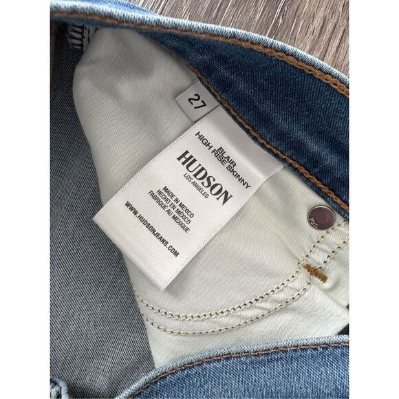 Hudson Jeans The Blair High Rise Skinny Blue Jean Size 27 - Picture 4 of 5